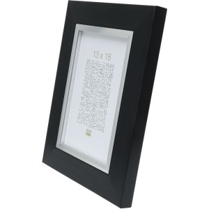 Plastový rám ADUL 30x40 černo-stříbrný