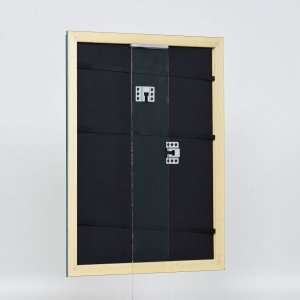 Efektní dřevěný rám profil 21 modrý 28x35 cm antireflexní sklo