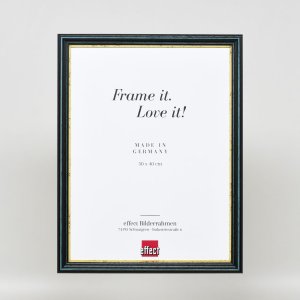 Efektní dřevěný rám profil 21 modrý 28x35 cm antireflexní sklo