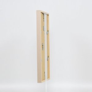 Efektní dřevěný rám profil 35 světle hnědý 28x35 cm normální sklo + distanční rámeček
