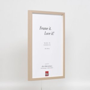 Efektní dřevěný rám profil 35 světle hnědý 28x35 cm normální sklo + distanční rámeček