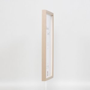 Efektní dřevěný rám profil 35 světle hnědý 28x35 cm normální sklo + distanční rámeček