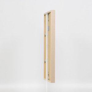 Efektní dřevěný rám profil 35 světle hnědý 28x35 cm normální sklo + distanční rámeček