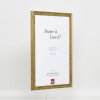 Efektní dřevěný rám profil 2070 antireflexní sklo 28x35 cm zlatý