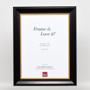 Efektní dřevěný rám profil 95 černý 28x35 cm antireflexní sklo