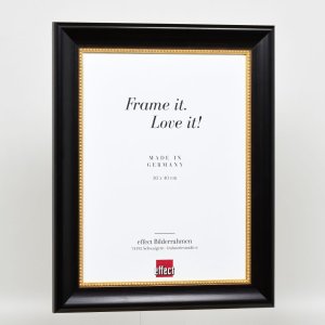 Efektní dřevěný rám profil 95 černý 28x35 cm antireflexní sklo