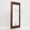 Efektní dřevěný rám 2400 hnědý 29,7x42 cm antireflexní sklo