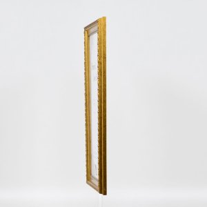 Efekt dřevěný barokní rám profil 37 antické zlato 29,7x42 cm muzejní sklo