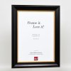 Efektní dřevěný rámový profil 95 černý 29,7x42 cm antireflexní sklo