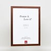 Efektní dřevěný rám profil 2210 tmavě hnědý 30x30 cm antireflexní sklo