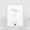 Efektní dřevěný rámový profil 38 bílý 30x30 cm antireflexní sklo