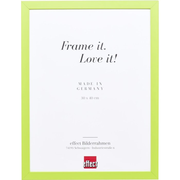 Dřevěný rám Top Cube 30x30 cm zelené antireflexní sklo