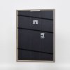 Efektní rám z masivního dřeva profil 25 ořechově hnědý 30x30 cm akrylové sklo