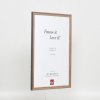 Efektní rám z masivního dřeva profil 25 ořechově hnědý 30x30 cm akrylové sklo