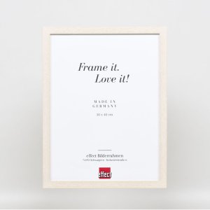 Efektní dřevěný rám profil 33 bílý 30x30 cm antireflexní sklo