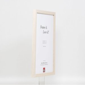 Efektní dřevěný rám profil 33 bílý 30x30 cm antireflexní sklo