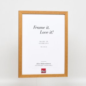 Efektní dřevěný rám profil 33 dub 30x30 cm antireflexní sklo