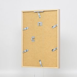 Efektní dřevěný rám profil 35 světle hnědý 30x30 cm normální sklo + distanční rámeček
