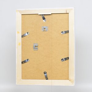Efektní rám na obrazy z masivního dřeva 2240 bílý 30x30 cm antireflexní sklo