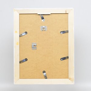 Efektní rám na obrazy z masivního dřeva 2240 bílý 30x30 cm antireflexní sklo