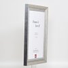 Efektní rám z masivního dřeva profil 28 stříbrný 30x30 cm čiré sklo
