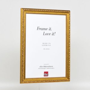 Efekt dřevěný barokní rám profil 37 antické zlato 30x30 cm muzejní sklo