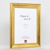 Efektní dřevěný rám profil 95 zlatý 30x30 cm antireflexní sklo