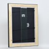 Efektní dřevěný rámový profil 95 černý 30x30 cm antireflexní sklo