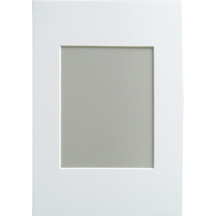 Walther bevel cut passe-partout 15x20 cm (10x15 cm) polární bílá