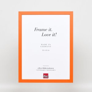 Dřevěný rám Top Cube 30,5x91,5 cm oranžové normální sklo