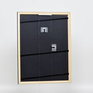 Efektní dřevěný rám profil 38 šedý 30,5x91,5 cm normální sklo