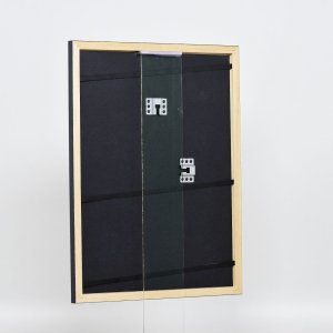 Efektní dřevěný rám profil 38 šedý 30,5x91,5 cm normální sklo