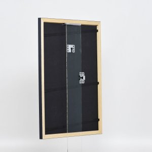 Efektní dřevěný rám profil 38 šedý 30,5x91,5 cm normální sklo