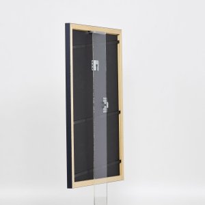 Efektní dřevěný rám profil 38 šedý 30,5x91,5 cm normální sklo