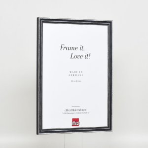 Efektní dřevěný rám profil 38 šedý 30,5x91,5 cm normální sklo