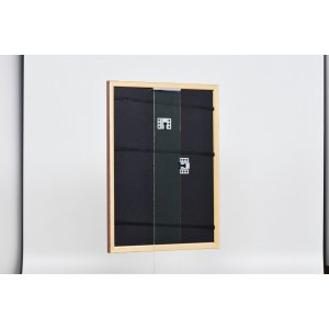 Efektní dřevěný rám profil 38 hnědý 30,5x91,5 cm normální sklo