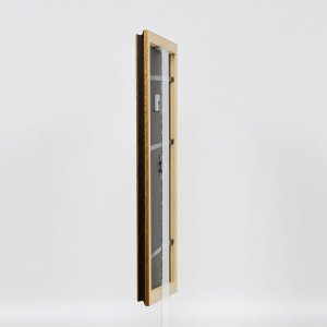 Efekt dřevěný rám profil 21 ořech hnědý 30,5x91,5 cm normální sklo