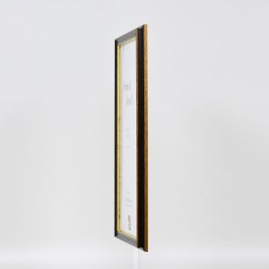 Efekt dřevěný rám profil 21 ořech hnědý 30,5x91,5 cm normální sklo