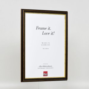 Efekt dřevěný rám profil 21 ořech hnědý 30,5x91,5 cm normální sklo