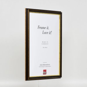 Efekt dřevěný rám profil 21 ořech hnědý 30,5x91,5 cm normální sklo