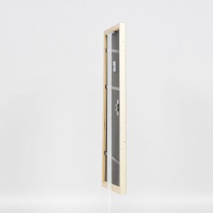 Efektní dřevěný rám profil 38 bílý 30,5x91,5 cm akrylové sklo