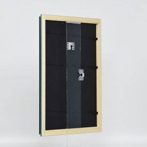 Efektní dřevěný rám profil 21 modrý 30,5x91,5 cm antireflexní sklo