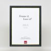 Efektní dřevěný rám profil 21 modrý 30,5x91,5 cm antireflexní sklo