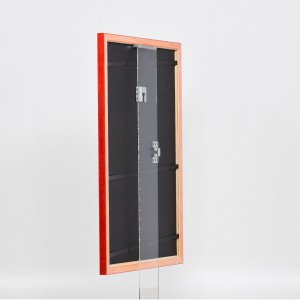 Efektní dřevěný rám profil 89 červená 30,5x91,5 cm akrylové sklo