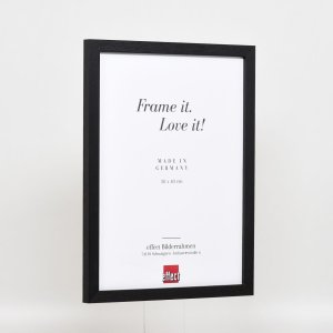 Efektní dřevěný rám profil 33 černý 30,5x91,5 cm antireflexní sklo