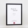 Efektní dřevěný rám profil 33 černý 30,5x91,5 cm antireflexní sklo