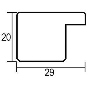 Efektní obrazový rám 2311 antracit 30,5x91,5 cm antireflexní sklo