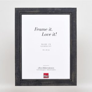 Efektní rám na obrazy z masivního dřeva 2240 černý 30,5x91,5 cm normální sklo