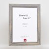 Efektní rám na obrazy z masivního dřeva 2240 šedý 30,5x91,5 cm normální sklo