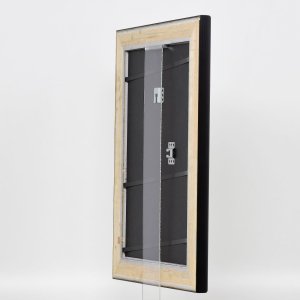 Efektní dřevěný rám profil 95 černý 30,5x91,5 cm normální sklo